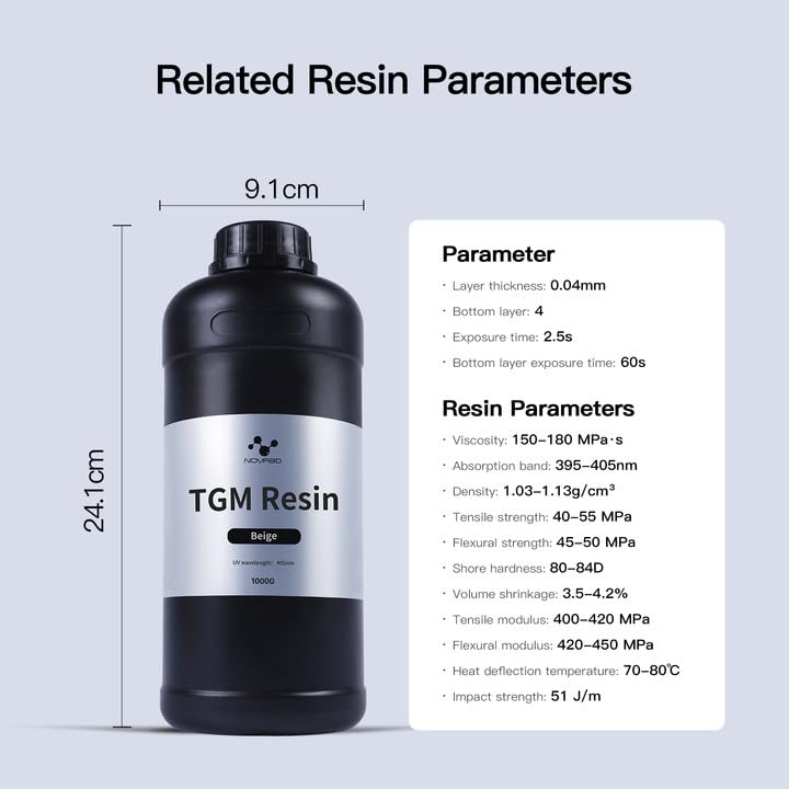 NOVA3D TGM 3D Printing Resin for Tabletop Miniatures